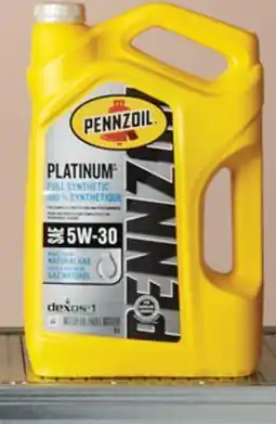 Walmart Huile à moteur synthétique Platinum de Pennzoil offer