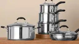 Walmart Batterie de cuisine Starfrit en acier inoxydable 10 pièces offer