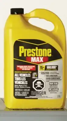 Walmart Antigel liquide de refroidissement concentré et prémélangé MAX de Prestone offer