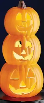 Walmart Citrouilles empilées moulées décoratives offer