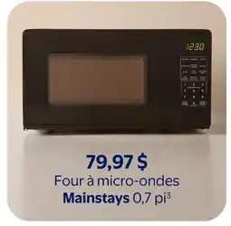 Walmart Four à micro-ondes Mainstays 0,7 pi³ offer