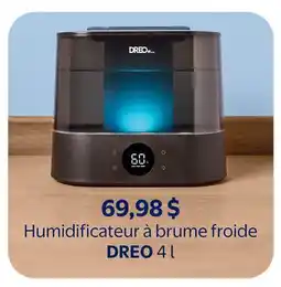 Walmart Humidificateur à brume froide DREO 4 l offer