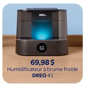 Walmart Humidificateur à brume froide DREO 4 l offer