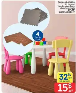 Rossy Interlocking shock absorbing mats offer