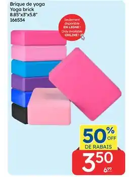 Rossy Yoga brick offer