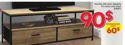 Rossy TV stand with shelf offer