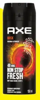 Rossy AXE Asst. body care offer