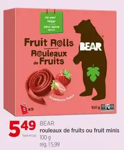 Avril rouleaux de fruits ou fruit minis offer