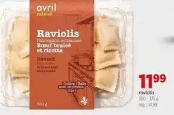 Avril Avril cuisine raviolis offer