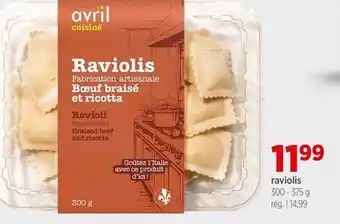 Avril Avril cuisine raviolis offer
