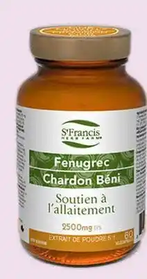 Avril Fenugrec chardon béni St. Francis Herb Farm offer