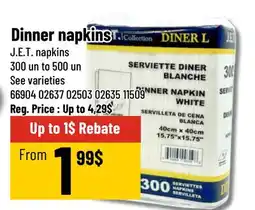 Mayrand J.E.T. Napkins Dinner napkins offer