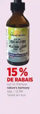 Avril NATURE'S HARMONY sur la marque offer