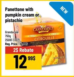 Mayrand Granducale Panettone with pumpkin cream or pistachio offer
