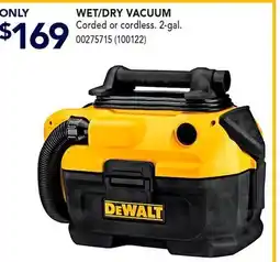 RONA DEWALT WET/DRY VACUUM offer