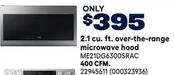 RONA SAMSUNG 2.1 cu. ft. over-the-range microwave hood offer