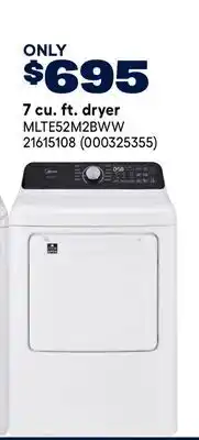 RONA MIDEA 7 cu. ft. dryer offer