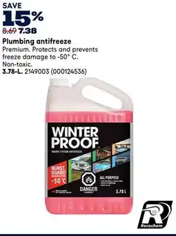 RONA Plumbing antifreeze offer