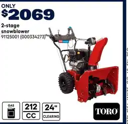 RONA 2-stage snowblower offer