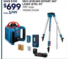 RONA SELF-LEVELING ROTARY 360 LASE LEVEL KIT offer