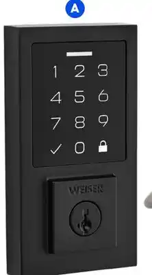 RONA WEISER Smartcode electronic locks Matte black finish offer