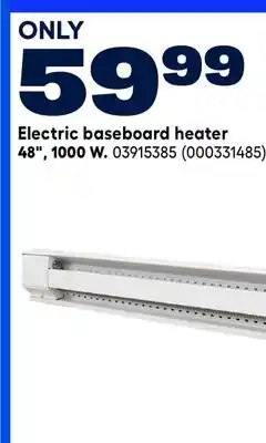 RONA Electric baseboard heater 48, 1000 W offer