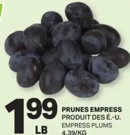 L'Intermarché PRUNES EMPRESS offer