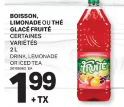 L'Intermarché BOISSON, LIMONADE OU THÉ GLACÉ, 2 L offer