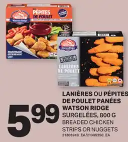 L'Intermarché LANIÈRES OUOU PÉPITES DE POULET PANÉES, 800 G offer
