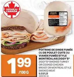 L'Intermarché POITRINE DE DINDE FUMÉE OU DE POULET CUITE OU VIANDE FUMÉE STYLE MONTRÉALAIS offer