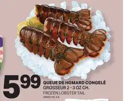 L'Intermarché QUEUE DE HOMARD CONGELÉ | FROZEN LOBSTER TAIL, GROSSEUR 2 - 3 OZ CH offer
