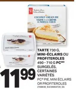 L'Intermarché TARTE, 730 G MINI-ÉCLAIRS OU PROFITEROLES, 490 - 710 G offer