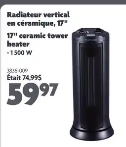 Home Hardware 17 ceramic tower heater offer