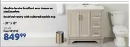 Home Hardware Bradford vanity with cultured marble top offer