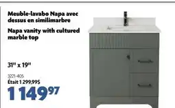 Home Hardware Napa vanity with cultured marble top offer