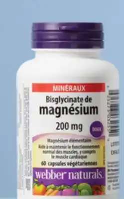 Walmart Vitamine K2+D3 ou magnésium Webber Naturals offer