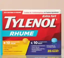 Walmart Tylenol Rhume 20 comprimés offer