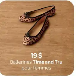 Walmart Ballerines Time and Tru pour femmes offer