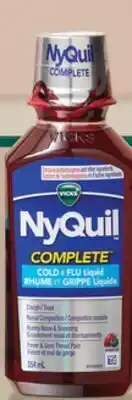 Walmart Sirop Rhume et grippe Complete de NyQuil offer