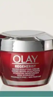 Walmart Crème micro-sculptante hydratante ou sérum micro-sculptant Regenerist de Olay offer