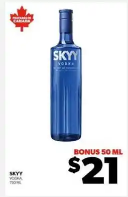Real Canadian Liquorstore SKYY Vodka offer