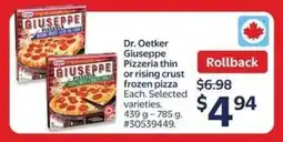 Walmart Dr. Oetker Giuseppe Pizzeria Frozen Pizza offer