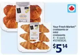 Walmart Your Fresh Market Croissants or Mini Croissants offer