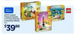 Walmart LEGO Creator Tropical Ukulele 3-in-1 Sea Animals or Hamster Wheel Set offer
