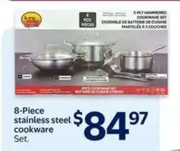 Walmart 8-Piece stainless steel cookware Set offer