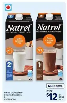 Walmart Natrel Lactose Free Milk offer