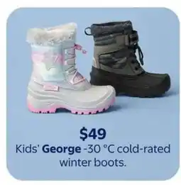 Walmart Kids' George Winter Boots offer