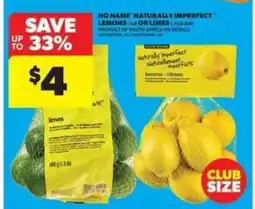 Real Canadian Superstore No Name Naturally Imperfect Lemons or Limes offer
