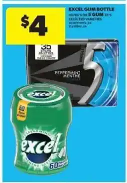 Real Canadian Superstore Excel Gum Bottle or 5 Gum offer