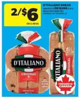 Real Canadian Superstore D'Italiano Bread or Buns offer